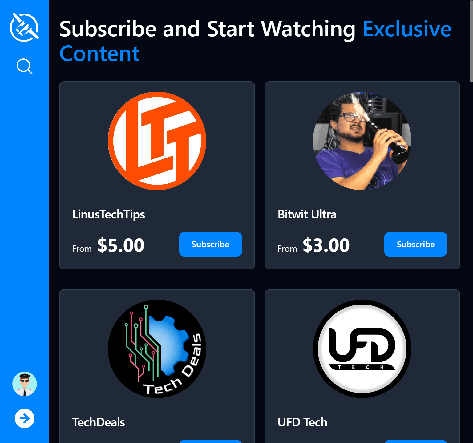 Thumbnail for Floatplane Redesign